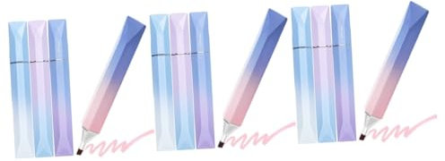 VILLCASE 12 Pz Evidenziatore Sfumato Evidenziatori Estetici Evidenziatori Per Ufficio Pennarelli Per Appunti Forniture Di Annotazioni Evidenziatori Pastello Viola,porpora Plastica