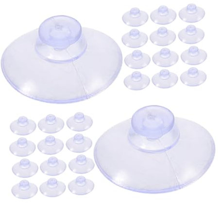 SOLUSTRE 200pezzi Ventose Trasparenti Senza Ganci Per Vetro Ventosa Resistente Adesiva Per Superfici Lisce Ventose Per Finestre e Tavoli in Vetro