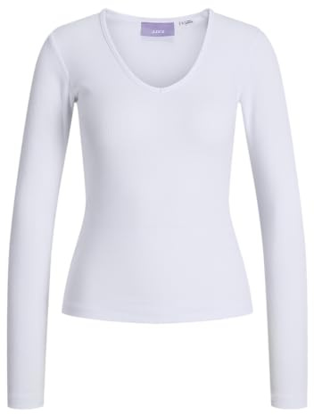 JACK & JONES Damen Female Langarm-t-Shirt Jxfreya Langarm-t-Shirt Jxfreya STR Ls V-Neck Top JRS (1er Pack)