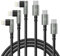 90 Degree USB C to Lightning 10FT, iPhone Charger [Apple MFi Certified] 3Pack Fast Charging Cables Cord,10 Foot Right Angle Nylon Braided USB C Lightning Cable for iPhone 14/13/12/11/Pro Max/Plus/8/7