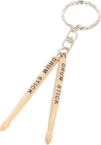 CREOLOGIC Porte-clés guitare | Pendentif guitare en bois | Cadeau | Motif guitare | Mini guitare pour clés | Légendes de la musique, Baguettes, Miniatur