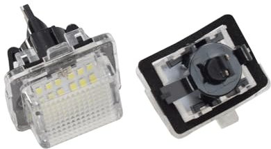Fouedy Blinkende SMD-LED-Kennzeichenbeleuchtung für Benz W204 W212 C207 C216 W221 Auto-Kennzeichenbeleuchtung