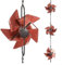 Catena antipioggia in metallo con design elegante per giardini e sistemi di grondaia, 1,5 m