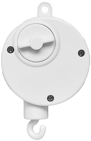 BESTonZON Spieluhr Mit Mechanischem Antrieb Und Musikglocke Aufzieh-rasselspielzeug Für Kinderbett Kinderspielzeug Aus Metall Und Kunststoff Schlafberuhigung Für Junge Mädchen Weiß