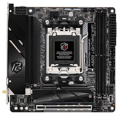 Gaming Motherboard Fit For ASROCK A620I Lightning WiFi Motherboard Socket AM5 A620 DDR5 128GB M.2 Mini-ITX Support Ryzen 5 7400F 7 7700 Cpu