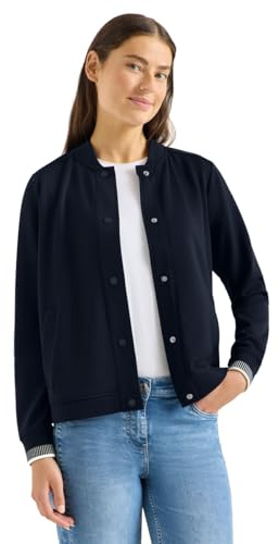 Cecil Blouson im College-Look mit Knöpfen universal blue M