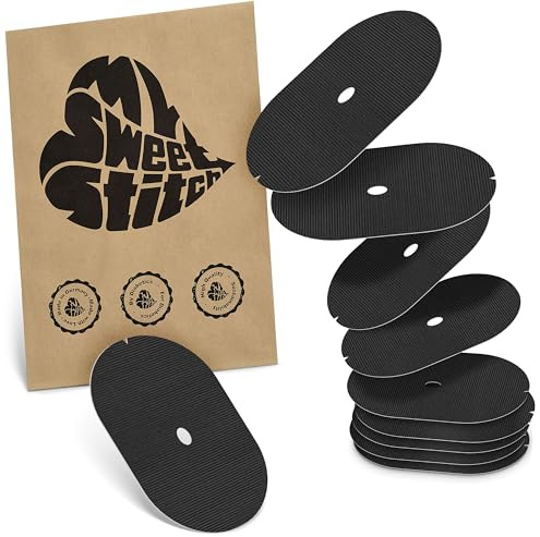 MySweetStitch 10 Hautschutzpflaster für Dexcom G6/ONE oval Black | Barriere gegen direkten Kleberkontakt, für empfindliche Haut, keine zusätzliche Fixierung, mit Fixierpflaster kombinierbar