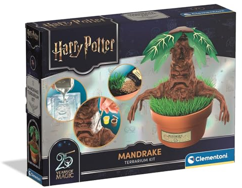 Clementoni Harry Potter Alraune - Kreativ- & Pflanzset für Kinder | mit Gips, Farben, Samen & Blumentopf - Bastelset zum Gestalten und Züchten der magischen Alraune, 19458