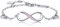 Billie Bijoux Infinity Unendlichkeit Symbol Damen Armband 925 Sterling Silber Zirkonia Armkette Verstellbar Charm Armband or Mother's Day (Rosa)