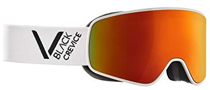 Black Crevice Skibrille – Schladming – Doppelscheibe, Anti-Fog-Beschichtung, UV400 Schutz (White/Black, L (Kopfumfang 58-61 cm))…