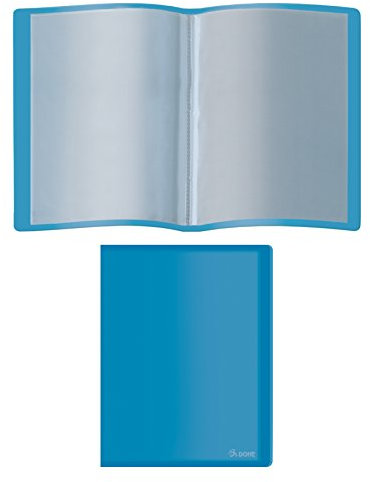 DOHE - Porte-vues PP de 40 pochettes PP (80 mic) Souple Bleu