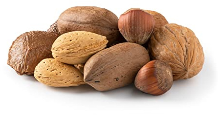 NUTS U.S. – Mixed Nuts In Shell (Almonds, Walnuts, Hazelnuts, Pecans, Brazil Nuts) | No Added Colors and No Artificial Flavors | Fresh Buttery Taste and Raw (6 LBS)