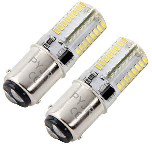PYRJIN Ba15d LED 12v Lampadina 5W, Doppio Contatto Baionetta Sbc, Bianco Freddo 6000K Equivalente a Lampadina Alogena da 35W, Per Barca, RV, l'illuminazione Interna. (2pezzi)