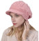 YAMEE Damen Winter Strickmütze Warm Baskenmütze Gerippte Kappe Wollmütze Hüte
