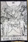 Indian Consigners Lovers Schwarz-Weiß-Tarotkarten Tapisserie, kleiner Junge und Mädchen, Baumwoll-Poster (100 cm x 75 cm) (The Lovers)