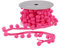 PandaHall 5 Yards/4,5m Pom Poms Bälle Fransenbesatz, Bastel-Nähband Pom Poms Quaste Spitze für Kleidung Kissen Vorhänge Heimwerker-Nähzubehör, 5mm breit, Kirschrot
