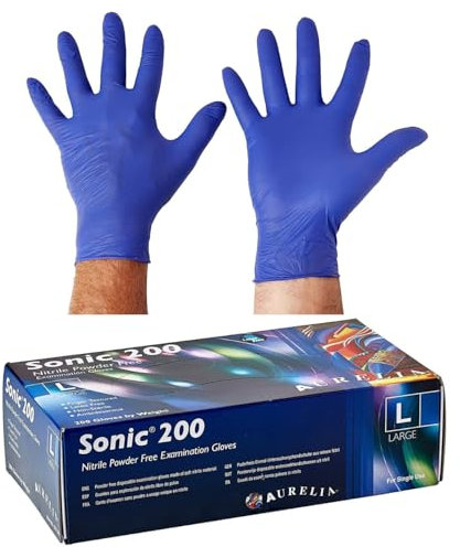 Boxes And Board International Limited Sonic Nitrile Powder Free Examination Gloves X200 Medium