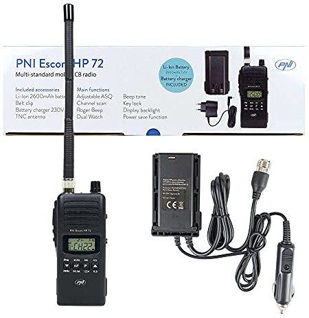CB Radio PNI Escort HP 72 with 12V-24V power adapter and external antenna