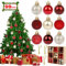 UYOTBKEUB Weihnachtskugeln Weihnachtsdeko Set,99 Pcs Kunststoff Weihnachtsbaumkugeln Box Christbaumkugeln Plastik Bruchsicher, Weihnachtsbaumschmuck