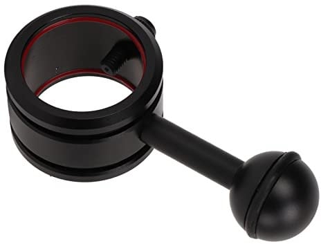 Shanrya Scuba Diving Equipment, Diving Flashlight Clip, Light Weight Flashlight Diving Ball Arm Ball Head Clamp Mount Adapter for Underwater Strobe Housing Light