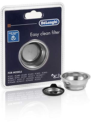 Almanegra Caffè Kaffeefilter 2 Tassen, kompatibel mit DeLonghi für Dedica Kaffeemaschine, Skulptur Icona EC680 EC685...