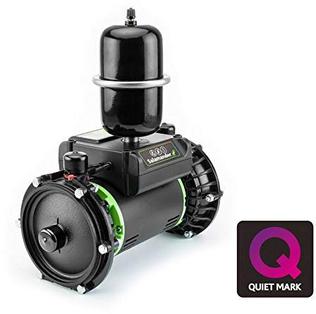 Salamander Pumps - Right Pumps RP50TU Shower Pump - 1.5 Bar Pressure - Twin End - Suitable for Any (+ or -) Gravity Fed Systems - Quiet Mark