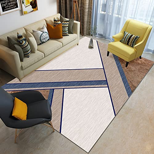 Teppich Teppich für Kinder Zimmer mädchen babyzimmer Teppich Junge braun grau blau geometrisches Design wohnzimmerteppich Kinder teppiche 50x80cm