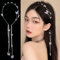 BSLVWG Cerchietto per capelli con farfalla e nappa, per matrimonio, con nappa, vintage, decorativo, accessorio per capelli per donne e ragazze (01, one size)