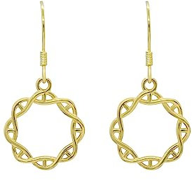 ScienceFox DNA Helix Ohrring Ohrstecker aus 925 Sterlingsilber Silber Gold Rosegold Bio-Chemie Doppelhelix