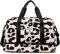 Vllcsla Sporttasche Damen Reisetasche 42.43L, Trainingstasche Damen für Kurze Reisen mit Schuhfach Nassfach, Wochenendtasche Groß Weekender Zebra-Aufdruck Leopard, Wasserdicht, Beige, A