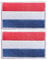 2 Pcs Klett Patch Luxemburg Flagge Abzeichen, Europa Flaggen Emblem Bestickter Aufnäher Militär für Hüte, Taschen, Jacken, Jeans, Westen, Mützen, Rucksäcken (Luxemburg)