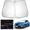 YEE PIN Megane 4 Sonnenschutz Auto kompatibel mit Renault Megane 4 RS GT 2016-2023 2024，Faltbare Auto Sonnenschirm Megane RS Frontscheibe Windschutzscheibe UV Staub Schutz