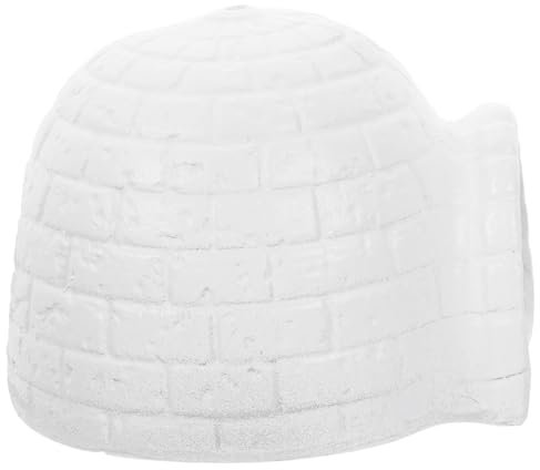 Ciieeo Iglu Aquarium Iglu Figuren Tank Versteck Tank Versteck Iglu Dekorationen Stehendes Iglu Ornament Tank Versteck Figuren Exquisites Iglu Modell Iglu Tank Versteck Iglu