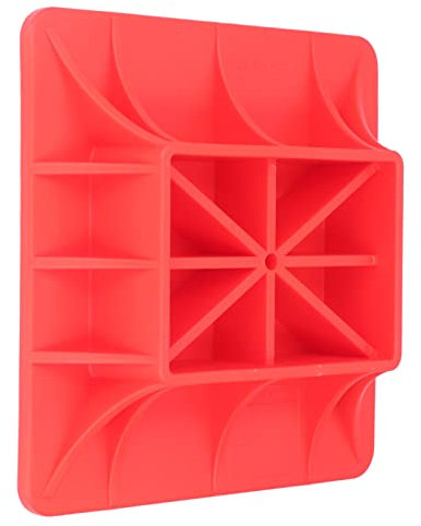 Jack Base Plate Off Road, Nylon High Lift Jack Base Plate, Off Road Base Support for Car Farm Sand Mud Grass Soft Ground, Red