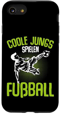 Coole Jungs spielen Fußball Fußballer Kinder Jungen Hülle für iPhone SE (2020) / 7 / 8
