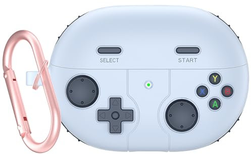 Unique Game-pad Designed Earbuds Holder Case for Huawei Freebuds pro 3/SE 2, Soft Silicone Buttons,4/4E,Blue