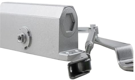 DZNDM0EVT Door Closer, Hydraulischer Türschließer mit Puffer for Feuerschutztüren, for Türen mit Einer Stärke von 65–85 kg, stark und stabil, einstellbare Stärke, schützt den Rahmen, Türbeschläge