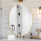 LunaMirror Oval Wandspiegel 61 x 91 cm Badspiegel Badezimmer Gold Spiegel Modernes Design Dekorativer Wand Spiegel für Schlafzimmer, Eingangsbereich, Wohnzimmer, Flur