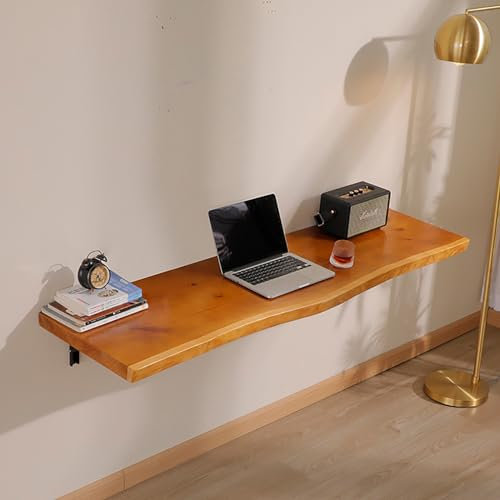 WLCNYL An der Wand montierter Klapptisch, Klapptisch, schwebender Wäscheklapptisch, mit schmalem, langem Wandtisch mit Stahlhalterung, geeignet für Büros, Schlafzimmer, Arbeitszimmer, Restaurants