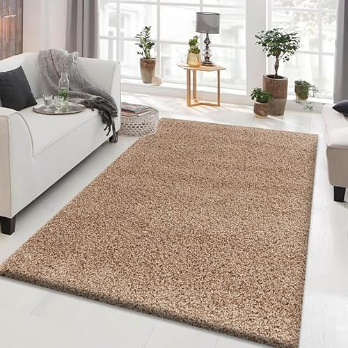 Cozy Haven Shaggy Collection Rugs - Large Fluffy Area Rug Carpet Non-Slip Soft Modern Indoor Shaggy Floor Rug for Living Room, Bedroom, Hallway, Lounge – (Beige, 200x290 cm)