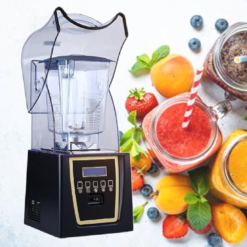 Commercial Blender for Smoothies 1800W, 70 Oz, 4 Preset Speeds, Heavy-Duty Commercial Blender for Restaurant, Smoothies, Ice Crush, Shakes, Self-Cleaning,220V