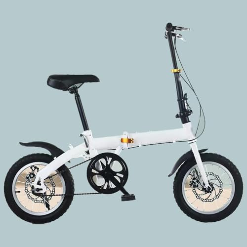 Tragbares Ultraleichtes Klapprad, Mini-Klapprad, 12-Zoll-14-Zoll-Kleinfahrrad, Geeignet Für Männer Und Frauen, Campingfahrrad Für Den Außenbereich A,14-inch disc Brake