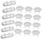 LIFKOME Tapón Cerámica Lavabo Tapas Rebosadero Plástico Anillo Orificio Grifo 18pcs