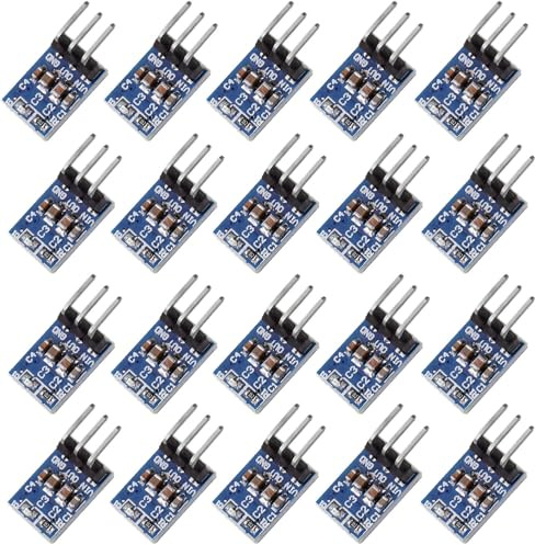 RUNCCI-YUN 20 Stück 4.75V-12V bis 3.3V 800mA DC Step Down Converter Spannungsregler Leistungswandler für Raspberry Pi Stromversorgungsmodul