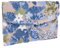 Fiorky Floral Embroidery Sequin Evening Clutch Bag Straw Bag Handbag for Women (Blue)