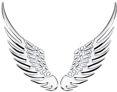 Generisch Eagle Wings Car Sticker | 3D Metal Stickers Adhesive Automotive Wings Emblems,Metal Car Accessories Stylish Decor for Vehicles, Computers, Motorcycles, RVs, Scooters, Laptop
