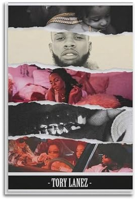 LPOHJD Tory-Poster Lanez Alone At Prom, Musikalbumdruck, Wandkunst, Poster, Leinwand, Poster, Kunstwerk, Geschenke, Raumästhetik, ungerahmt, 40 x 60 cm