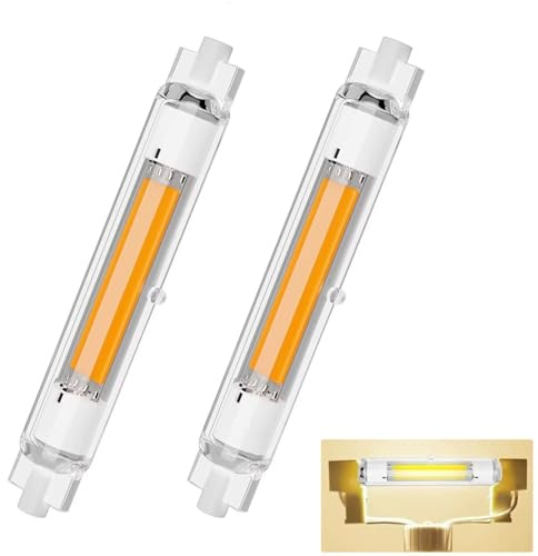 Dvnoua R7S LED 118mm Dimmbar 30W, R7S LED 118mm Lampen Ersatz für 300W Halogen Leuchtmittel, Naturweiß 4000K 3000LM, Led Stab Kein Flackern, 360°Abstrahlwinkel, AC 220-240V, 2er Pack
