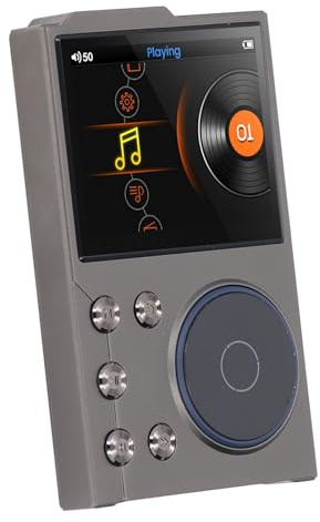 Greensen HiFi MP3 Player, Lossless DSD FLAC Digital Music Player with 64GB Card Support Up to 256GB 2.4 Inch HD Screen