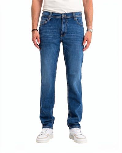 MUSTANG Jeans Herren Washington Straight Fit Denim Blue - Hosen Herren - Jeanshosen für Männer - 1017119 5000 782 (Blau)